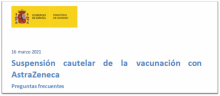 preguntas y respuestas sobre la Suspensión cautelar de la vacunación con AstraZeneca a 16 d